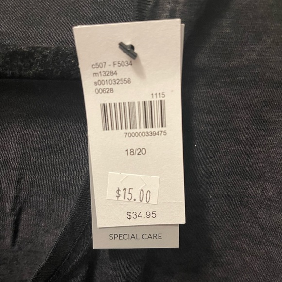 Black long Sleeve top with side gathering on both sides - Picture 3 of 3